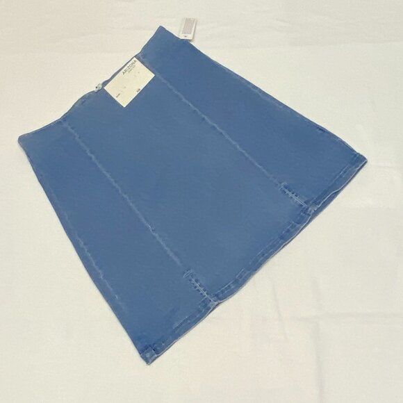 Arizona Jean Co A-Line Front Split Denim Mini Skirt Medium Blue Wash S NWT - Picture 6 of 9